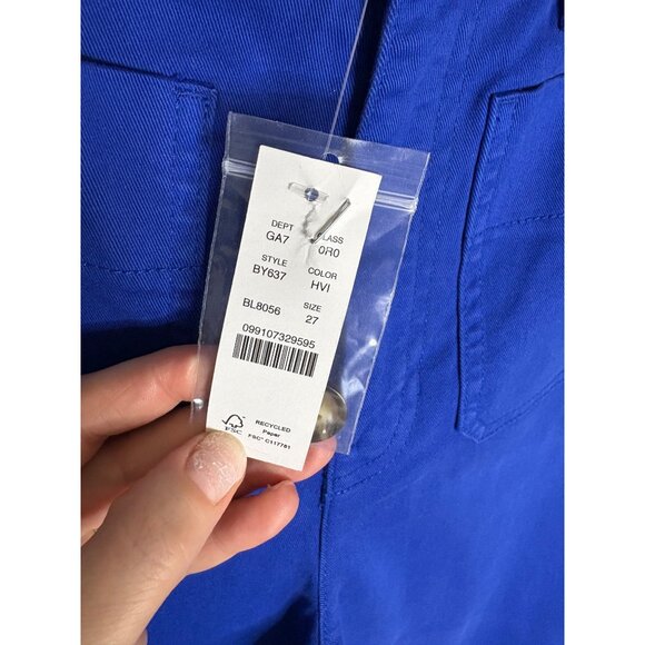 NWT J. Crew Sailor Slim Wide-Leg Chino Pant In Harbor View-sz 27 - Picture 3 of 10